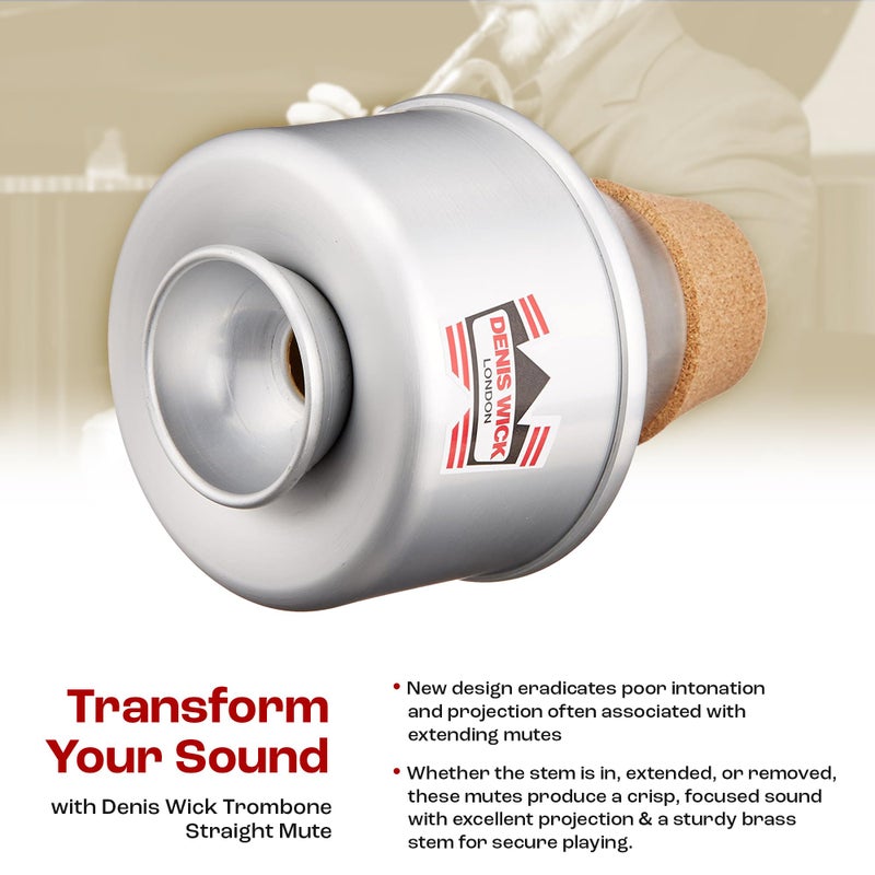Denis Wick Extending Tube Mute for Trumpet | Aluminum Trumpet Mute | Tube Mute for Brass Instrument | Metal Mute for Low Tone Register | Performance Mute for Trumpet | 6.3 x 3.94 x 3.94 inches - Image 5